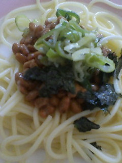 ECO葱でおいしい納豆スパゲッティ-レシピのメイン写真