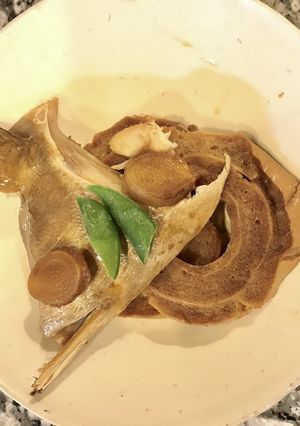 写真付き カマ お魚 お煮付け 車麩-レシピのメイン写真