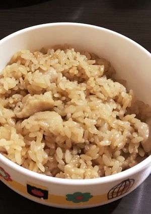 鶏皮の炊き込みご飯-レシピのメイン写真
