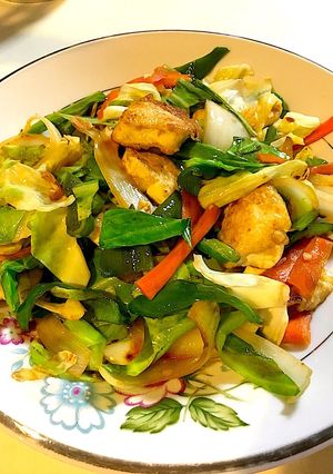 お豆腐が美味しい♡絹豆腐ちゃんぷるぅ♪-レシピのメイン写真