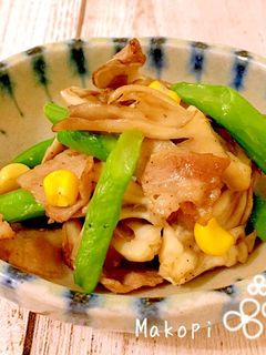 舞茸といんげん炒め (^-^)♪-レシピのメイン写真