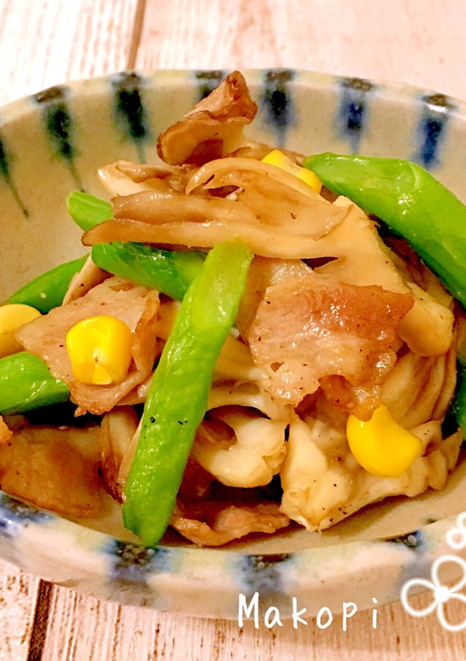 舞茸といんげん炒め (^-^)♪-レシピのメイン写真