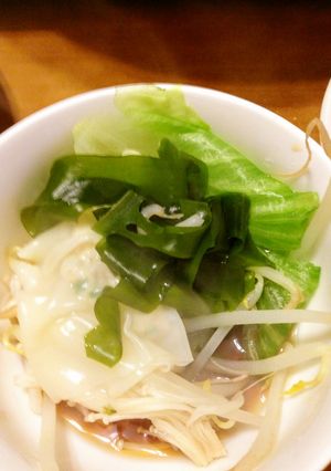 レタス ワンタン しゃぶしゃぶ 節約鍋-レシピのメイン写真