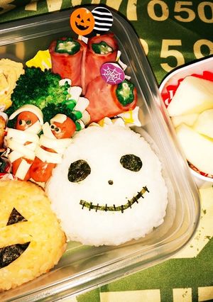ハロウィンお弁当 ピックも手作り♪-レシピのメイン写真