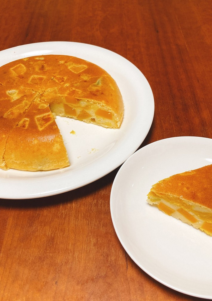 炊飯器＆HMで簡単 かぼちゃの蒸しケーキ-レシピのメイン写真