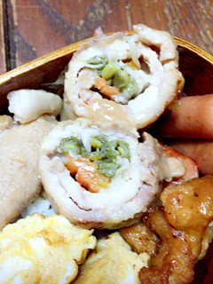 お弁当・簡単甘だれ肉巻き野菜-レシピのメイン写真