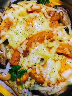バターナッツ南瓜と椎茸のチーズ焼き♪-レシピのメイン写真