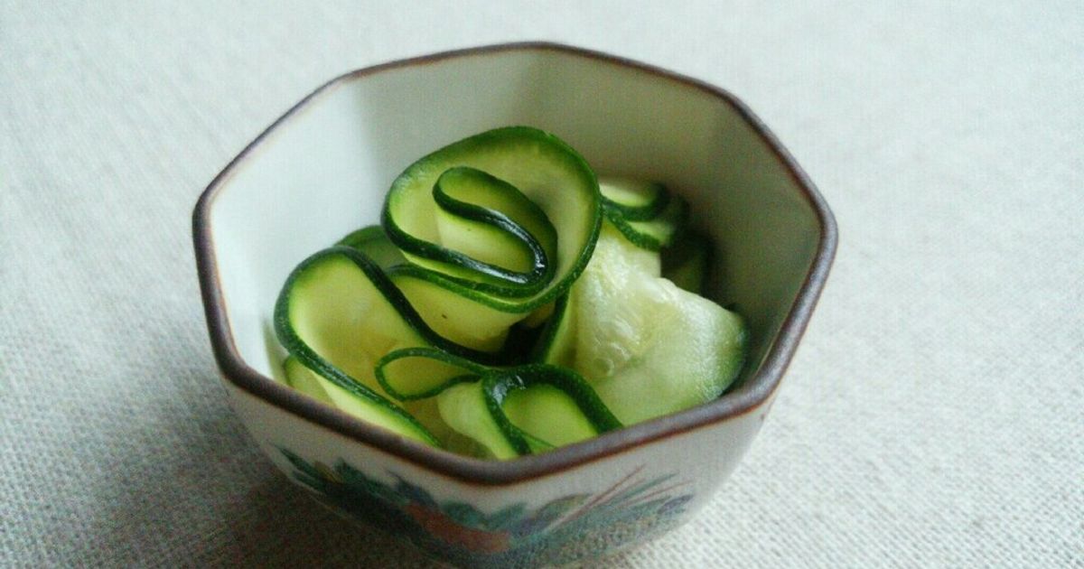 ズッキーニの塩麹漬け by 四季彩園 【クックパッド】 簡単おいしい