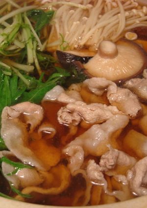 豚と水菜で♪はりはり鍋-レシピのメイン写真
