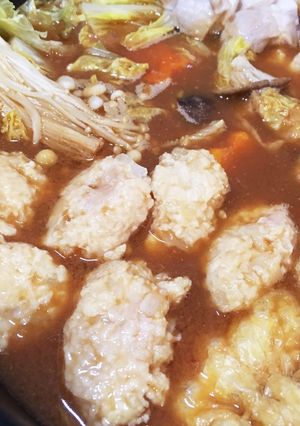 簡単シンプル☆鍋にスープに鶏だんご-レシピのメイン写真