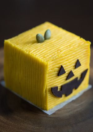 四角いモンブラン-かぼちゃとチョコレート-レシピのメイン写真
