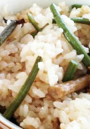 炊飯器で簡単♪甘くない山菜おこわ-レシピのメイン写真