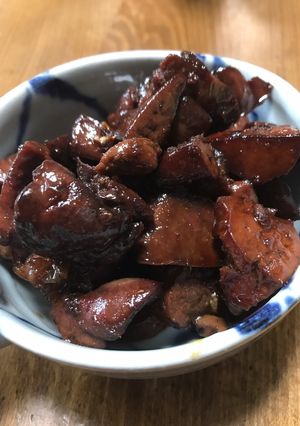 コッテリ鶏レバーの甘辛煮-レシピのメイン写真