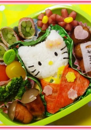 キティちゃん 七五三 キャラ弁 簡単 秋-レシピのメイン写真
