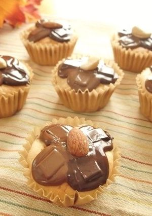 クワトロチョコ！栗とナッツのカップケーキ-レシピのメイン写真