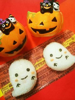 超簡単♪ハロウィンおにぎり-レシピのメイン写真
