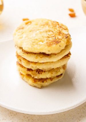 豆腐入り♥セモリナ粉のパンケーキ-レシピのメイン写真