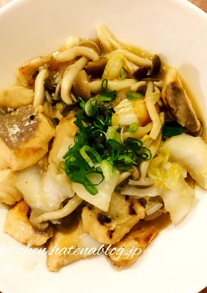 サーモンとしめじの味噌炒め-レシピのメイン写真
