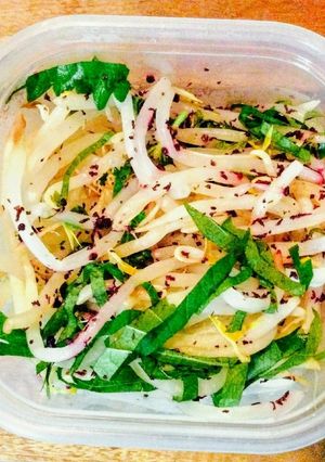 【常備菜】もやしの紫り大葉和え-レシピのメイン写真