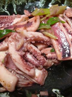 イカと青ねぎのにんにく炒め-レシピのメイン写真