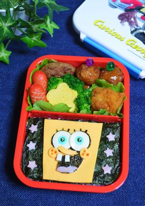 キャラ弁✪スポンジボブ✪-レシピのメイン写真