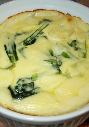 じゃがいもと中国青菜のグラタン-レシピのメイン写真