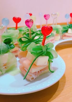リボンのピンチョス-レシピのメイン写真