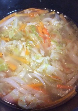 ごま油で作る結構ヘルシーな野菜スープ✨-レシピのメイン写真