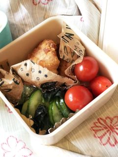 お弁当にgood★きゅうり&わかめサラダ-レシピのメイン写真