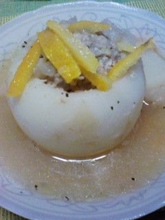 柚子風味◎かぶの肉詰め◇旬の味-レシピのメイン写真