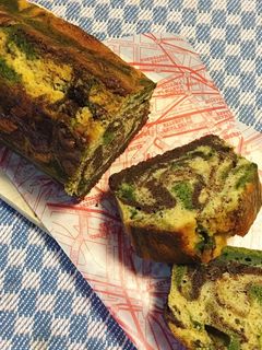 *抹茶とココアで!迷彩柄パウンドケーキ*-レシピのメイン写真