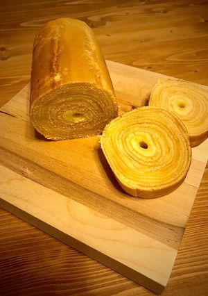 玉子焼き器 de バームクーヘン♡-レシピのメイン写真