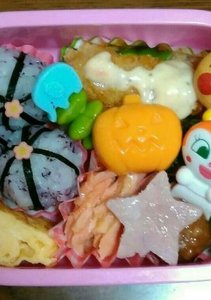 1歳児お弁当　ハロウィン-レシピのメイン写真