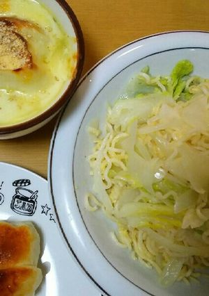塩ラーメンでカルボナーラとグラタンスープ-レシピのメイン写真