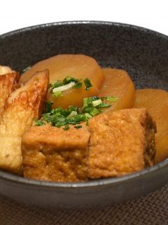 下茹で無し10分で簡単大根と厚揚げの煮物-レシピのメイン写真