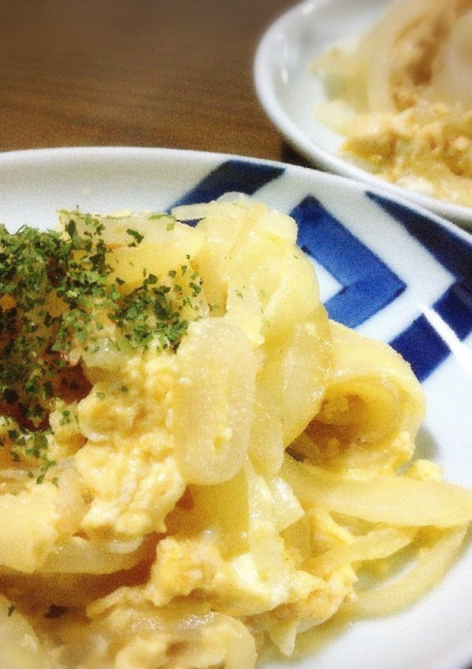 バター風味♥️玉ねぎとたまごの炒めもの-レシピのメイン写真