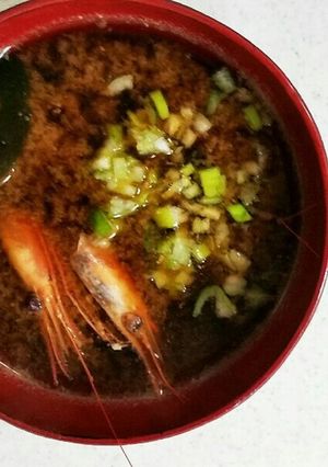 甘海老の頭で☆伊勢海老風味噌汁☆簡単-レシピのメイン写真