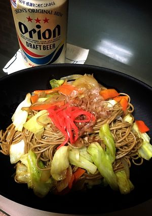 マンネリ解消蕎麦DE焦がし醤油焼きそば-レシピのメイン写真
