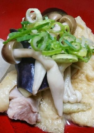 秋の！厚揚げと大根とナスの煮物-レシピのメイン写真