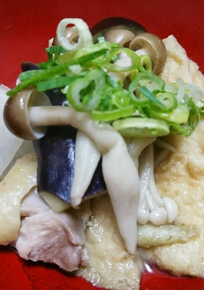 秋の！厚揚げと大根とナスの煮物-レシピのメイン写真