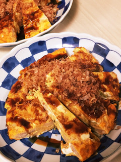 小麦粉不要!卵で!お好み焼き風!-レシピのメイン写真