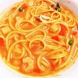 トマトの海鮮スープパスタ