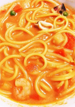 トマトの海鮮スープパスタ-レシピのメイン写真