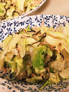 キャベツ大量消費!ツナ、塩昆布あえ!-レシピのメイン写真