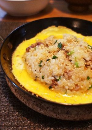 玉子に浮かぶ炒飯-レシピのメイン写真