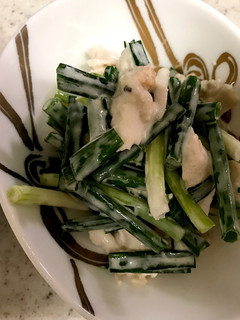 絶品!鶏ささみと細ねぎの梅マヨ和え-レシピのメイン写真