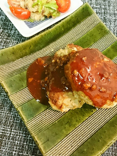 エリンギ入り秋の豚バーグ-レシピのメイン写真