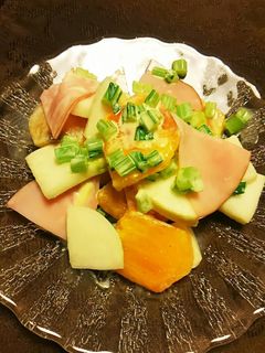 柿とカブのサラダ-レシピのメイン写真