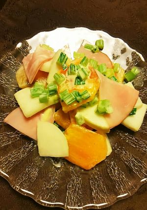 柿とカブのサラダ-レシピのメイン写真