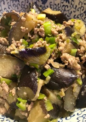 茄子と挽肉の炒め煮 塩レモン入り-レシピのメイン写真